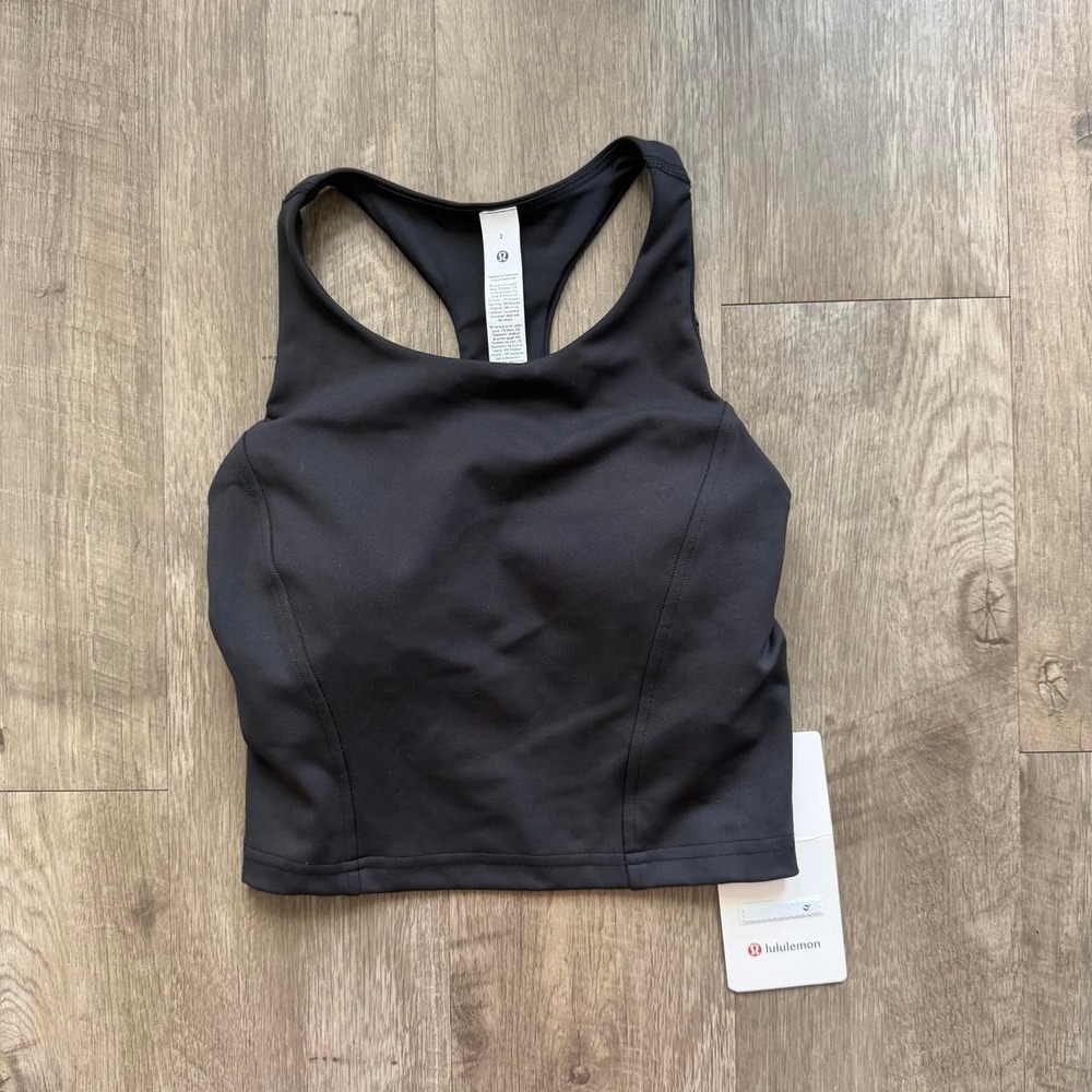 Lululemon Wunder Train Racerback Tank Top Black LW1FQ4S Size 2